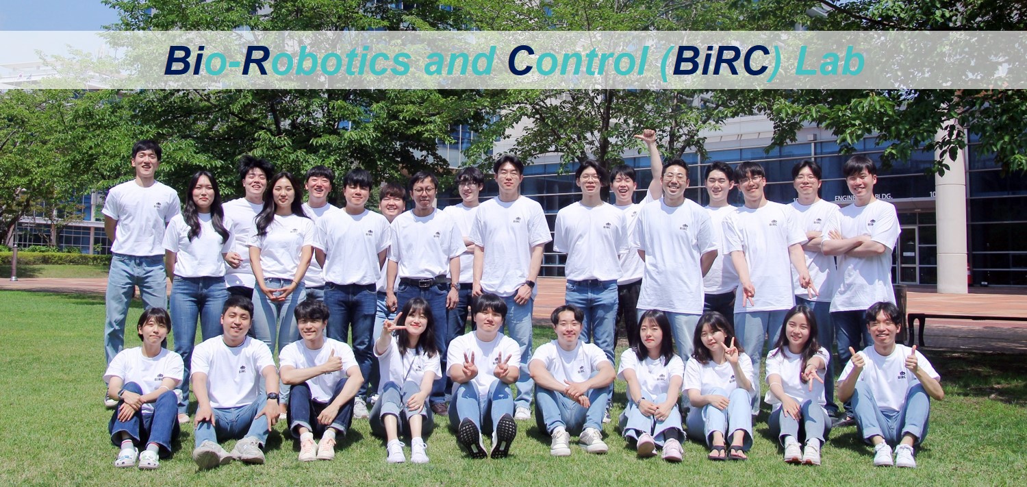 "Welcome to Bio-Robotics and Control (BiRC) Lab of UNIST."